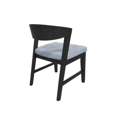 Alpine Furniture  Cove Vintage Blk  (Set of 2) Wood Back Chairs 3859-23