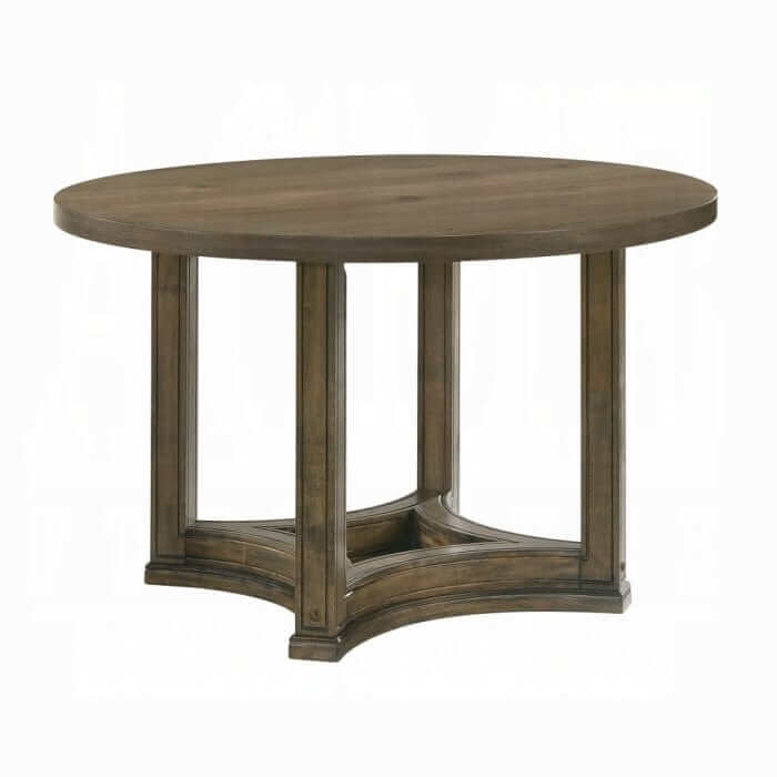 ACME Parfield Round Weathered Oak Dining Table DN01809