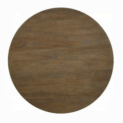 ACME Parfield Round Weathered Oak Dining Table DN01809