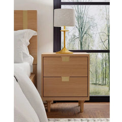 Alpine Furniture Sand Easton Two Drawer Nightstand 2088-02