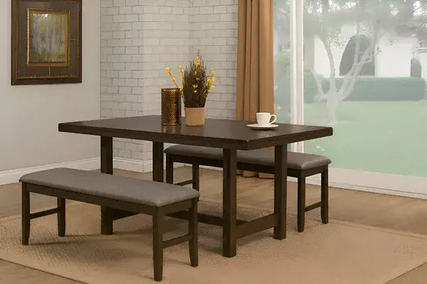 Alpine Furniture Walnut Emery Dining Table 2929-01