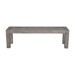Alpine Furniture Gray & Black Fallon Solid Pine Dining Bench 3394-03
