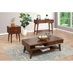 Alpine Furniture Flynn Walnut Coffee Table 966WAL-61
