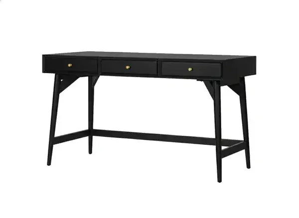 Alpine Furniture Black Flynn Large Desk 966BLK-96