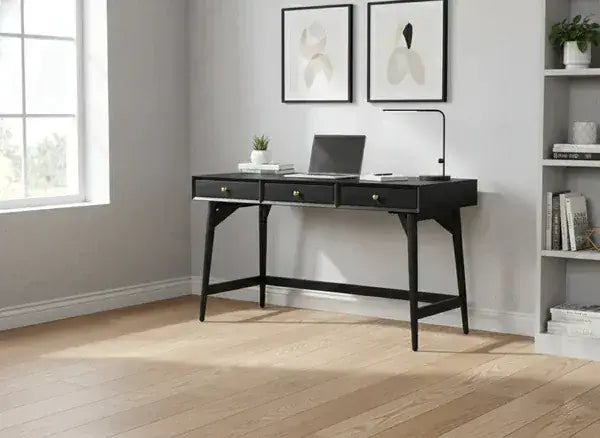 Alpine Furniture Black Flynn Large Desk 966BLK-96