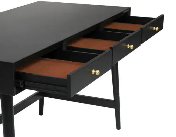 Alpine Furniture Black Flynn Large Desk 966BLK-96