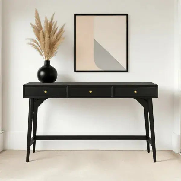 Alpine Furniture Black Flynn Large Desk 966BLK-96
