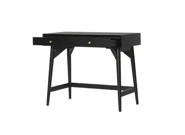 Alpine Furniture Black Flynn Mini Desk 966BLK-95