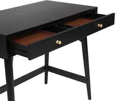 Alpine Furniture Black Flynn Mini Desk 966BLK-95