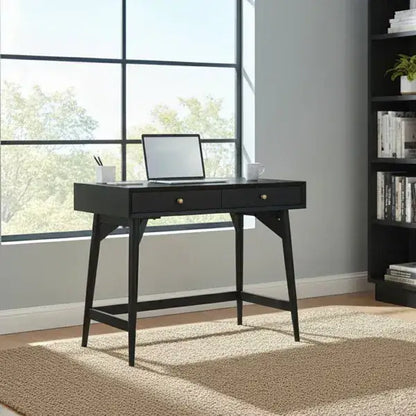 Alpine Furniture Black Flynn Mini Desk 966BLK-95
