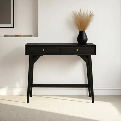 Alpine Furniture Black Flynn Mini Desk 966BLK-95