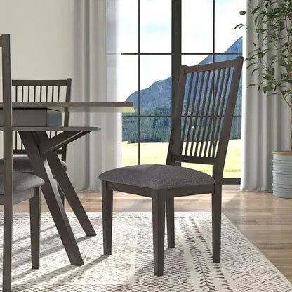 Alpine Furniture Dark Tobacco Lennox Set of 2 Side Chairs 5164-02