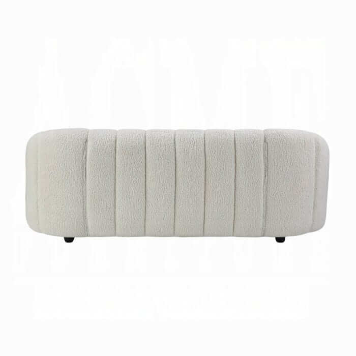 ACME Osmash White Teddy Sherpa Sofa LV00229