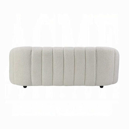 ACME Osmash White Teddy Sherpa Sofa LV00229