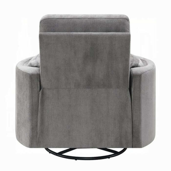 ACME Sagen Charcoal Chenille Recliner W/Swivel & Glider LV01879