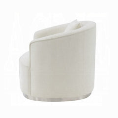 ACME  Odette Beige Chenille Chair W/Pillow LV01919