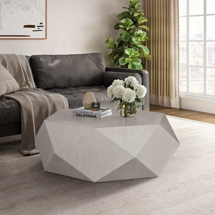 ACME Hanniel White Finish Coffee Table LV02765