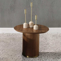 ACME Willene Walnut Finish End Table LV03156