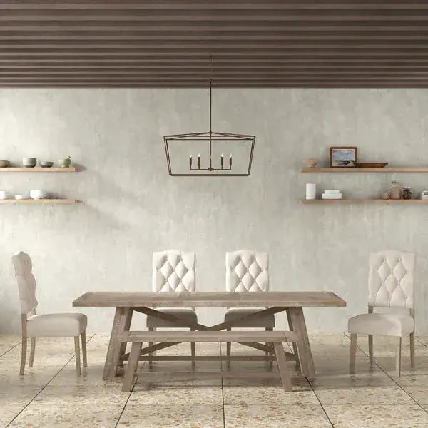 Alpine Furniture Natural Newberry Extension Dining Table 2068-01