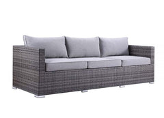 ACME Sheffield Gray Fabric & Gray Finish 4PC Pack Patio Sofa Set OT01091