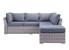 ACME Laurance Gray Patio Sectional & Cocktail Table w/Storage OT01092