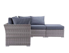 ACME Laurance Gray Patio Sectional & Cocktail Table w/Storage OT01092