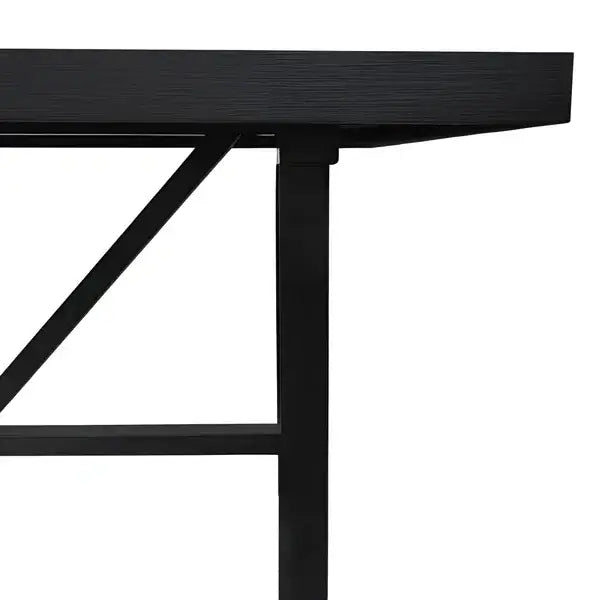 Alpine Furniture Black Raquel  Rectangular Dining Table 3269BLK-01
