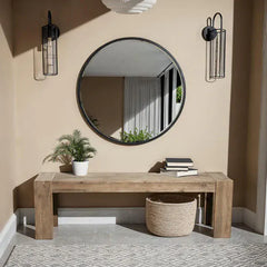 Alpine Furniture Antique Natural Seashore Dining Bench 8868-03