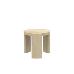 Alpine Furniture Sloane 20" Round Driftwood End Table 3966-62