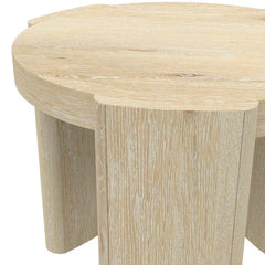 Alpine Furniture Sloane 20" Round Driftwood End Table 3966-62