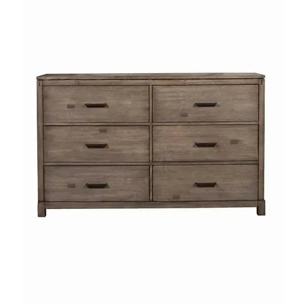 Alpine Furniture Weathered Grey Sydney 6 Drawer Dresser  1700-03