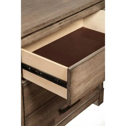 Alpine Furniture Weathered Grey Sydney 6 Drawer Dresser  1700-03