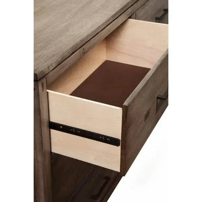 Alpine Furniture Weathered Grey Sydney 6 Drawer Dresser  1700-03