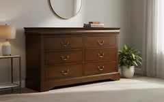 Alpine Furniture Cappuccino West Haven 6 Drawer Dresser 2201