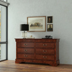 Alpine Furniture Cappuccino West Haven 6 Drawer Dresser 2201