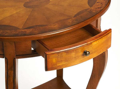 Butler Specialty Brown Jeanette Olive Ash Oval Accent Table 532101