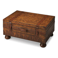 Butler Specialty Light Brown Vasco Old World Map Trunk Table 576070