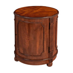 Butler Specialty Thurmond Drum 20"W Antique Cherry Drum Side Table 0584011