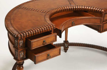 Butler Specialty Dark Brown Geneva Demilune Demilune Desk 714090