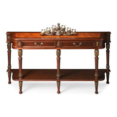 Butler Specialty Dark Brown Merrion Cherry Console Table 872030