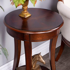 Butler Specialty Dark Brown Holden Round Cherry Ash Accent Table 992024