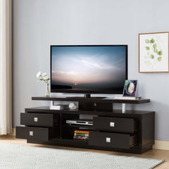 ID USA Red Cocoa 4-Drawer TV Stand 11454