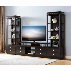 ID USA Red Cocoa 4-Drawer TV Stand 11454