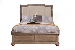 Alpine Furniture French Truffle Melbourne King Bed w/Headboard 1200-07CK