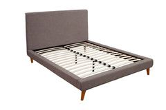 Alpine Furniture Dark Grey Britney Standard King Platform Bed 1296EK