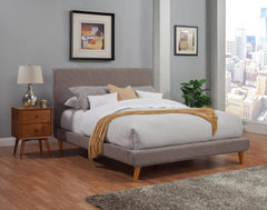 Alpine Furniture Dark Grey Britney Standard King Platform Bed 1296EK