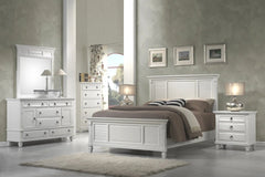 Alpine Furniture White Winchester 6 Drawer Dresser w/2 Cabinets 1306-W-DR