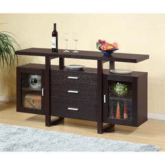 ID USA Red Cocoa 3-Drawer TV Stand/Buffet 14901