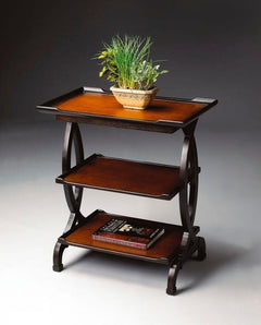 Butler Specialty Dark Brown Kimiko 3 Tier Side Table 1570109