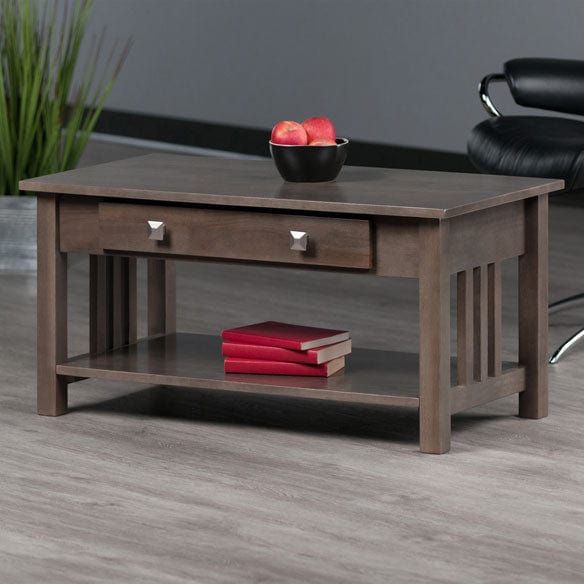 Winsome Wood Oyster Grey Stafford Coffee Table 16040